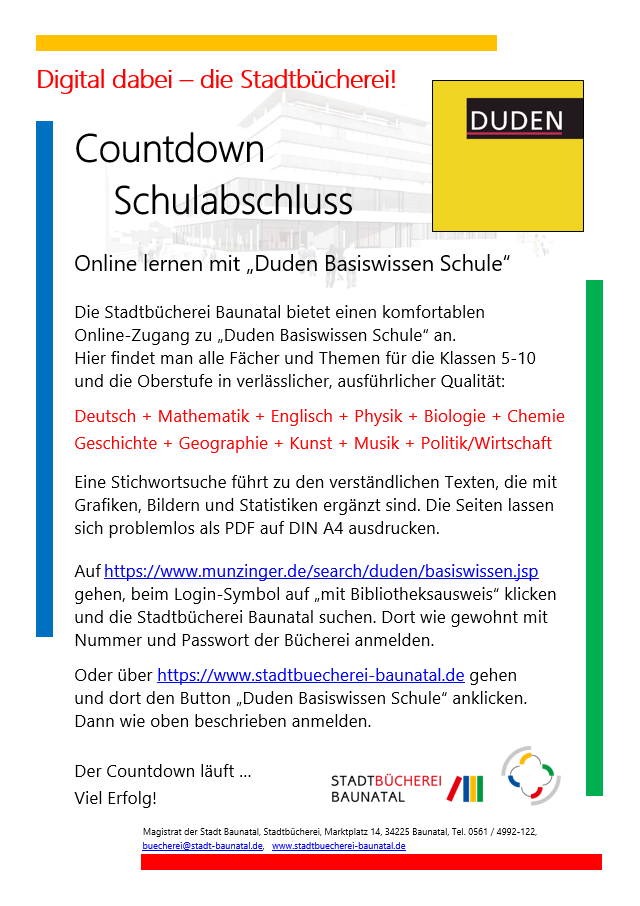 {#Unser Flyer Countdown Schulabschluss}