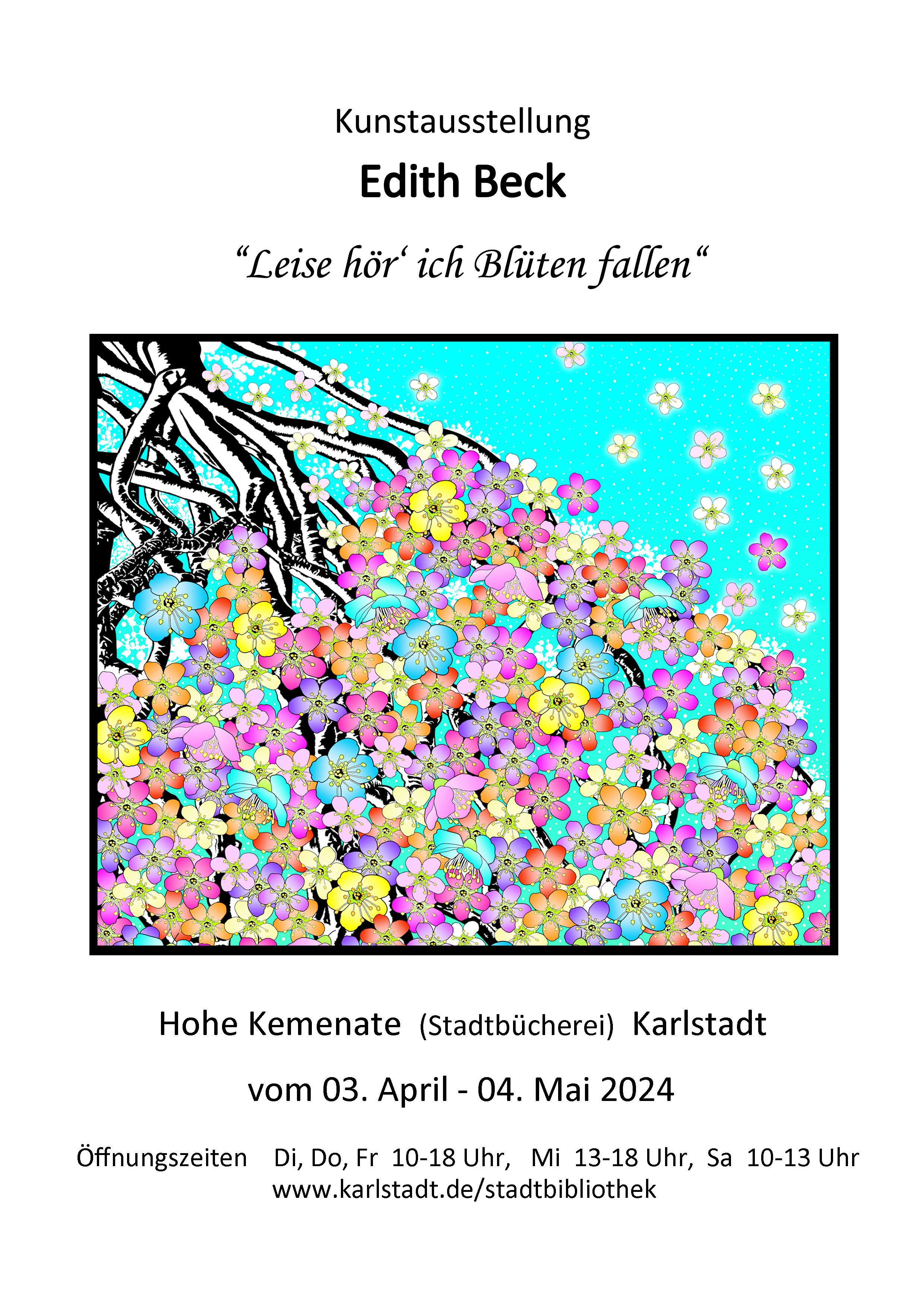 {#Flyer für Ausstellung Hohe Kemenate   A 4   Beck}