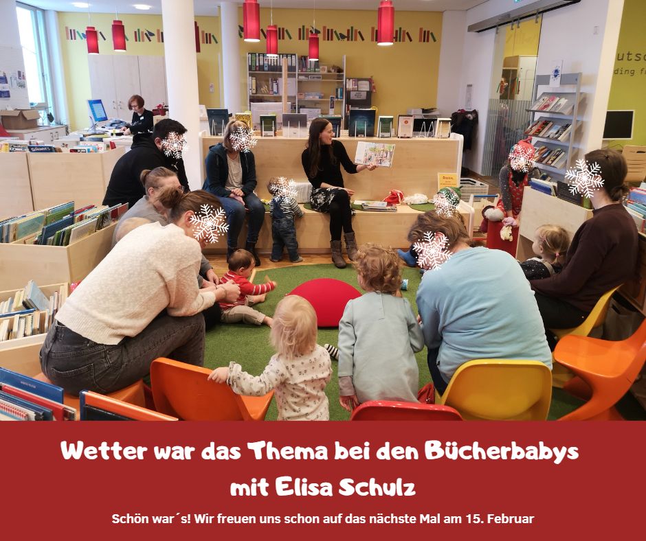 {#Wetter war das Thema heute bei den Bücherbabys mit Elisa Schulz Schön war´s! Wir freuen uns schon auf das nächste Mal am 15. Februar}